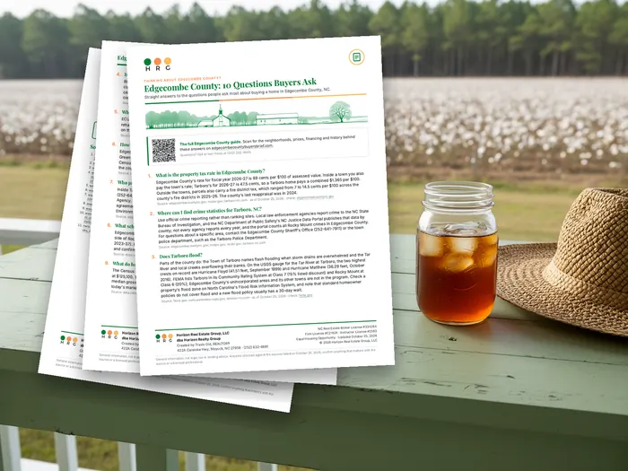 The Edgecombe County FAQ, three printed pages